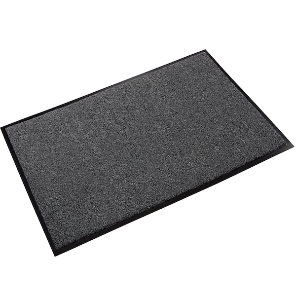 Crown Matting Technologies Wiper Mat, Polypropylene, 3/8" Thick, Charcoal, 3' W x 6' L GS 0036CH - main